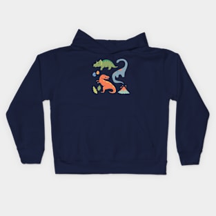 Dinos + Volcanoes Kids Hoodie